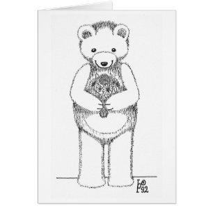 Teddy Bear with Flowers