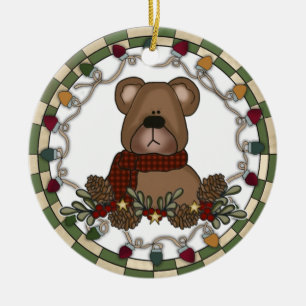 Teddy Bear With Lights Ornament