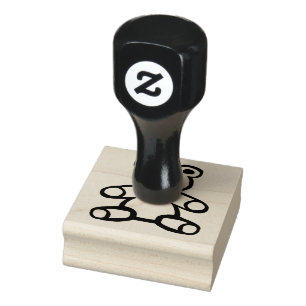 Teddy bear with love heart rubber stamp