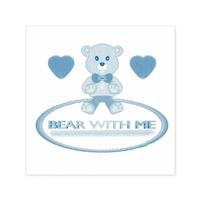 Teddy Bear With Me Self-inking Stamp (Design)