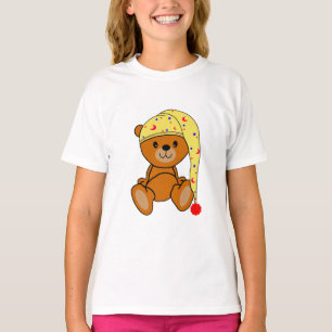 Teddy bear with sleeping cap T-Shirt
