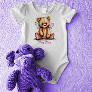 Teddy Bear with Wings Baby Bear Bodysuit