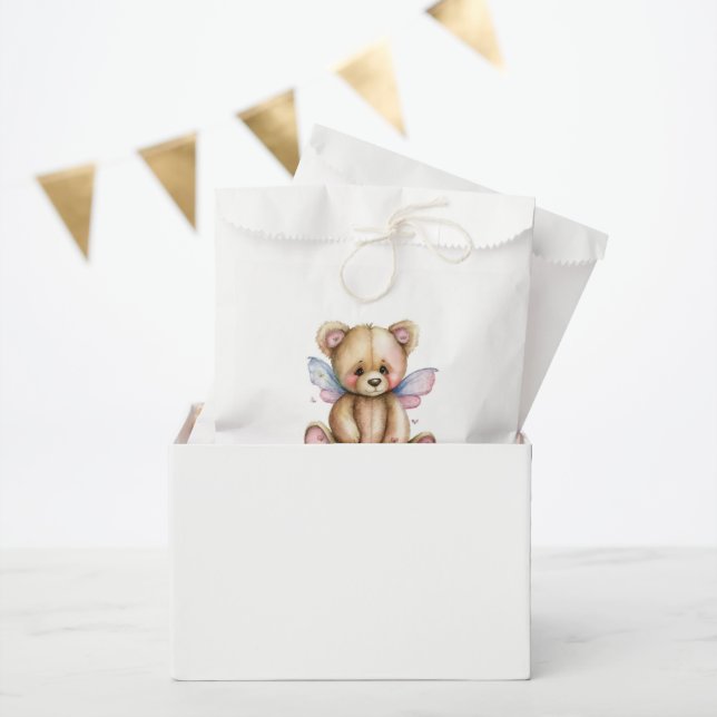 Teddy Bear with Wings Thank You Favour Bags (Party)