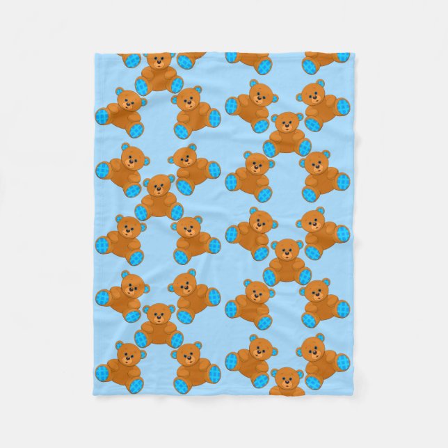 Teddy Bears Baby Blanket (Front)