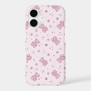 Teddy bears background Pink