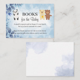 Teddy Bears Bring a book Baby Shower Card