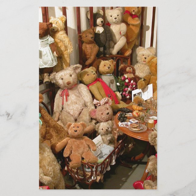 Teddy Bears Collectors Paradise Stationery (Front)