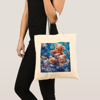 Teddy Bears Digital Art Tote Bag