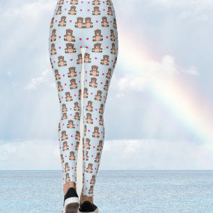 Teddy Bears in Blue Leggings