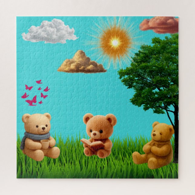 Teddy Bears in the Park Jigsaw Puzzle (Vertical)