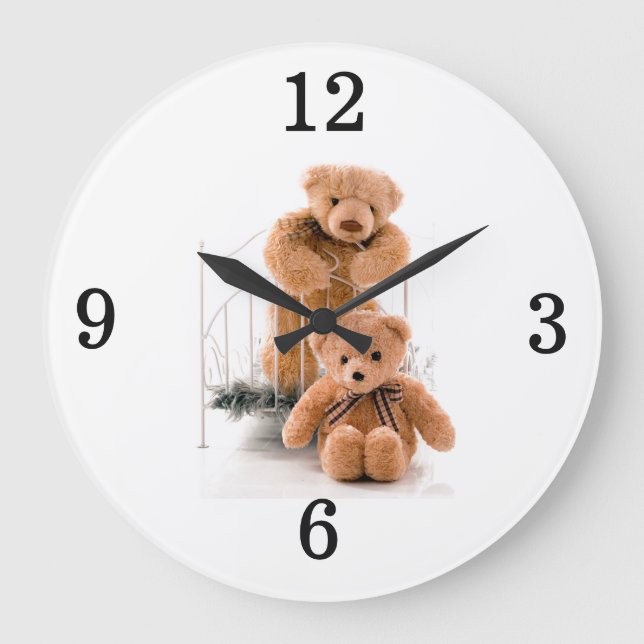 Teddy Bears Large Clock (Front)