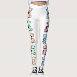 TEDDY BEARS Leggings design by Paul Jaworski