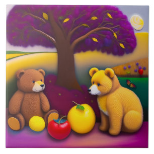 Teddy Bear's Picnic - Children's' Ceramic Tile