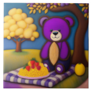 Teddy Bear's Picnic - Children's' Ceramic Tile