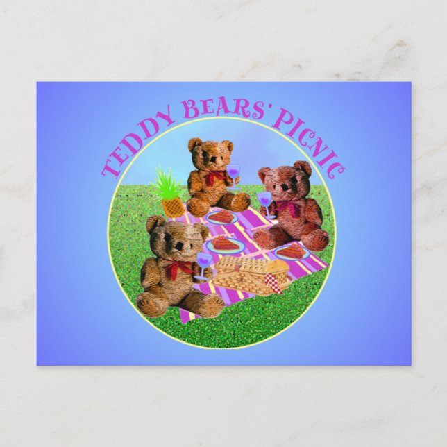 Teddy Bears Picnic Postcard (Front)