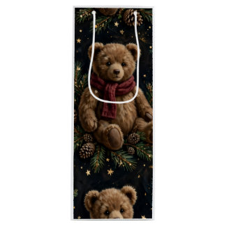 Teddy Bears & Pinecones Wine Gift Bag