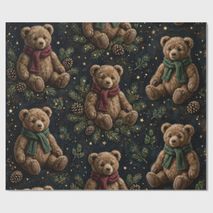 Teddy Bears & Pinecones Wrapping Paper