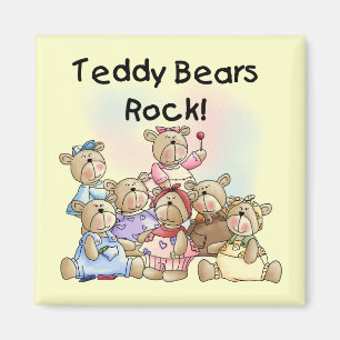 Teddy Bears Rock Tshirts and Gifts Magnet