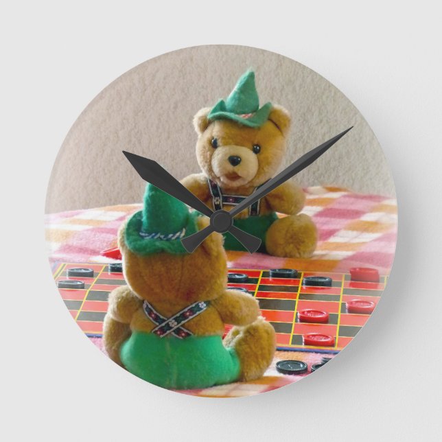 Teddy Bears Round Clock (Front)