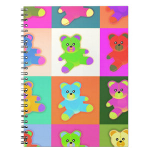 teddy bears spiral notebook