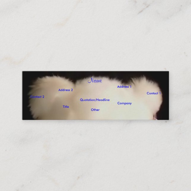 Teddy Bears Teacher I Profile Card - Customisable (Front)