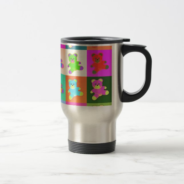 teddy bears travel mug (Right)