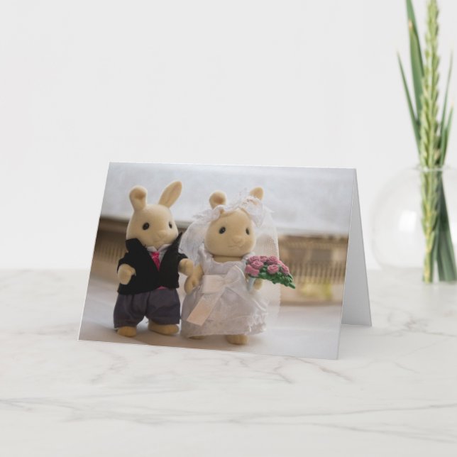 Teddy Bears Wedding card (Front)