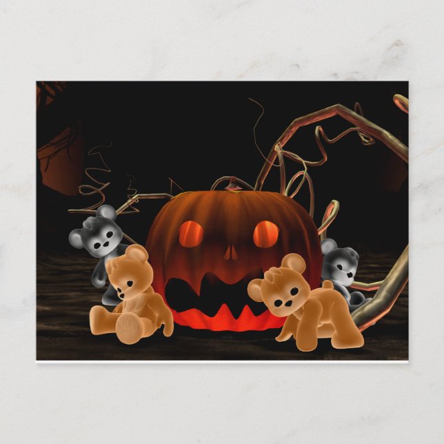 Teddy Bearz Halloween Postcard (Front)