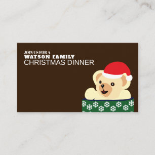 Teddy Christmas, Festive Invitation