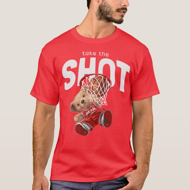Teddy Dunking in Style T-Shirt (Front)
