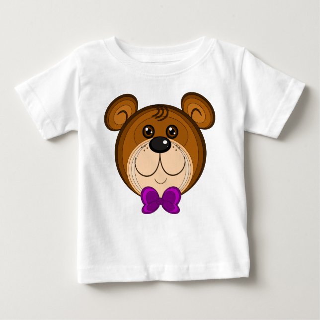 Teddy Face Infant Tee Shirt (Front)