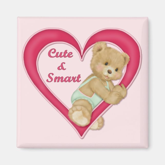 Teddy Heart Magnet (Front)