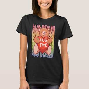 Teddy Hug Dealer Rainbow Cute Teddy Bear Hug Time T-Shirt