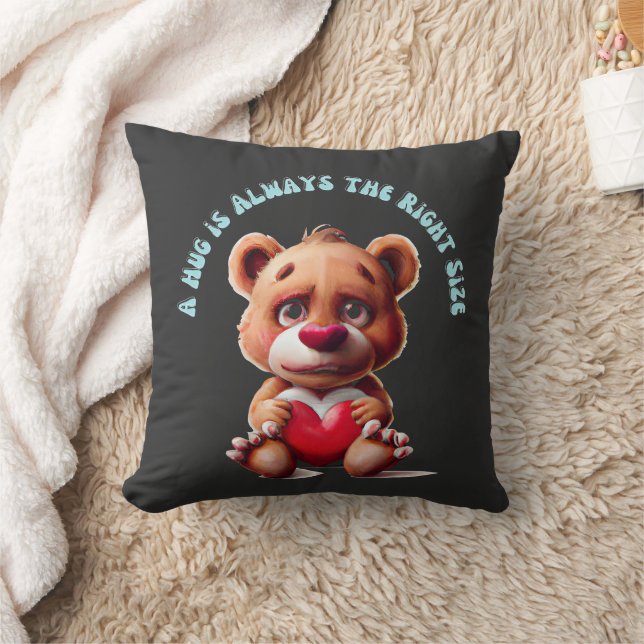 Teddy Hugs Day Cushion (Blanket)