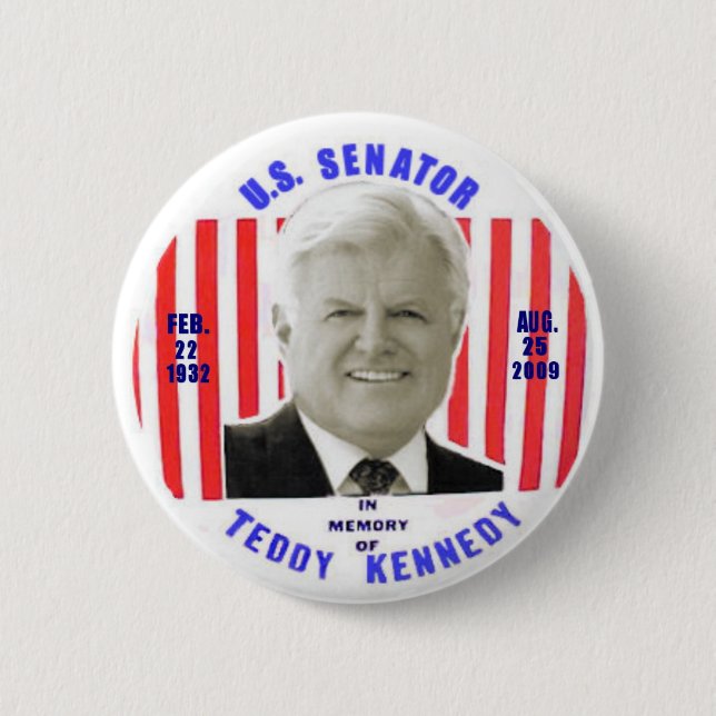Teddy Kennedy Memorial Button (Front)
