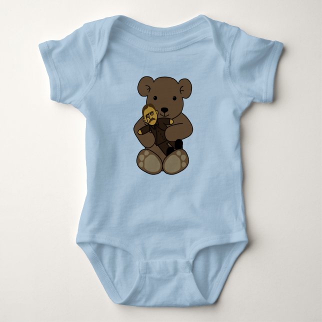 Teddy Love Baby Bodysuit (Front)