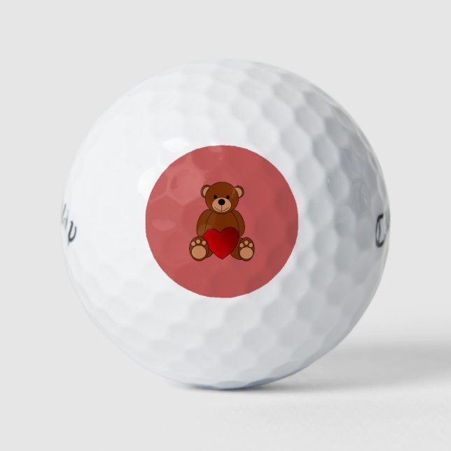 Teddy Love Golf Balls (Front)