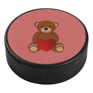Teddy Love Hockey Puck