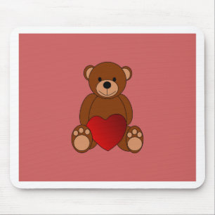 Teddy Love Mouse Pad