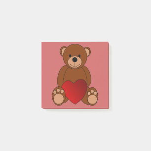 Teddy Love Post-it Notes