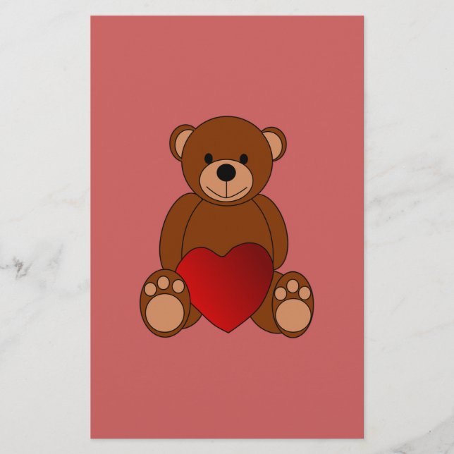 Teddy Love Stationery (Front)