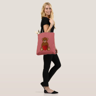 Teddy Love Tote Bag