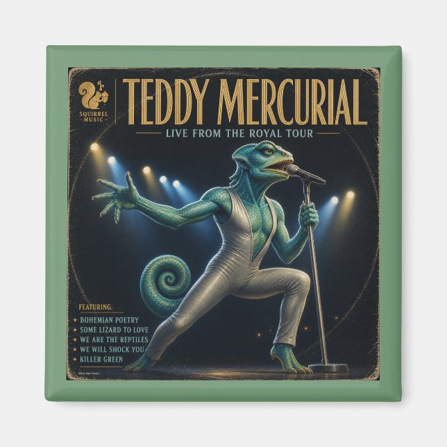 Teddy Mercurial Album: a Parody Magnet (Front)