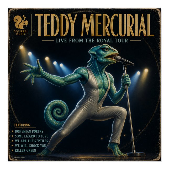 Teddy Mercurial Album: a Parody Poster (Front)