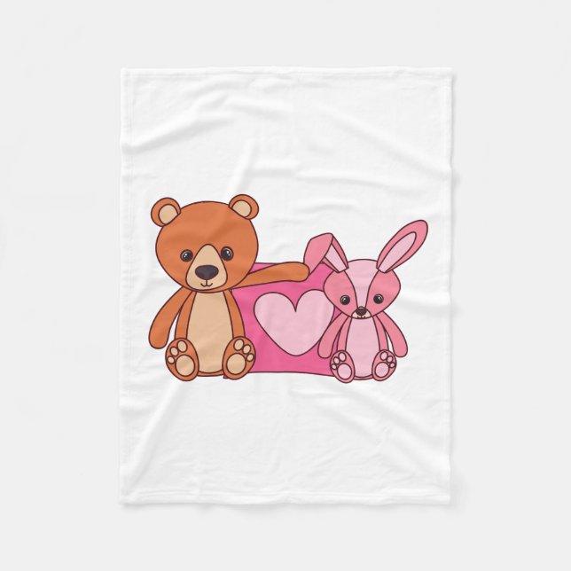 teddy pair fleece blanket (Front)