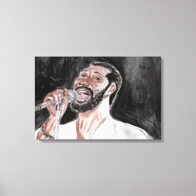 Teddy Pendergrass Canvas Print (Front)