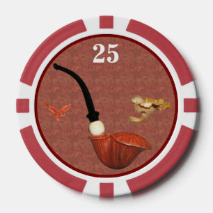Teddy Poker Chip Red Mushrooms