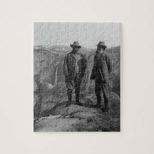 Teddy Roosevelt and John Muir in Yosemite Jigsaw Puzzle