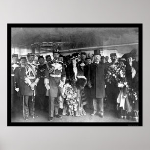 Teddy Roosevelt and Prince Henry 1902 Poster