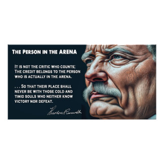 Teddy Roosevelt's Person in the ARENA Speech 1910 Photo Print